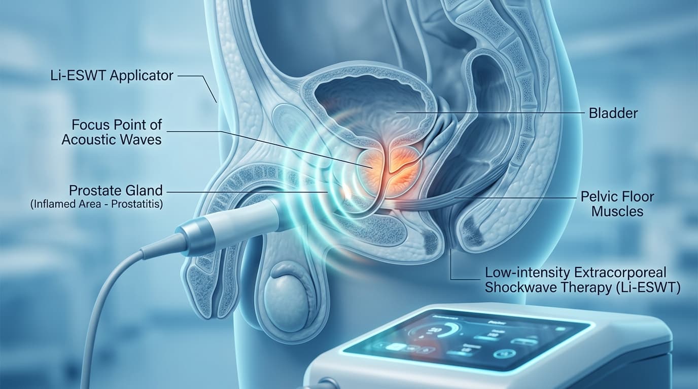 Stoßwellentherapie (Li-ESWT) bei chronischer Prostatitis Stoßwellentherapie (Li-ESWT) bei chronischer Prostatitis